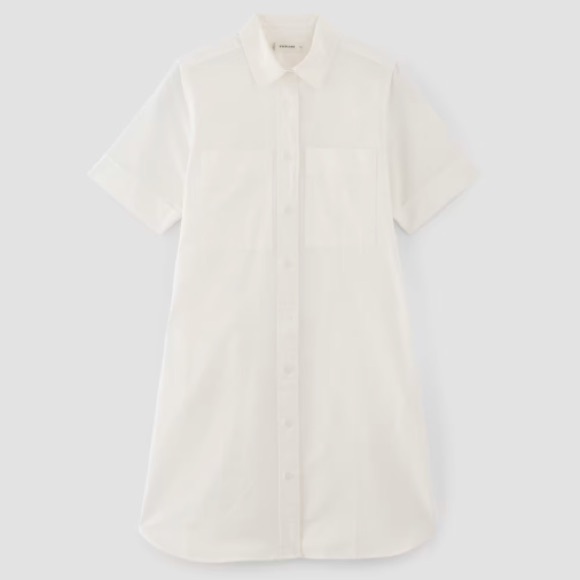 Everlane Dresses & Skirts - Everlane Oxford Short Sleeve Shirt Dress, White, Small